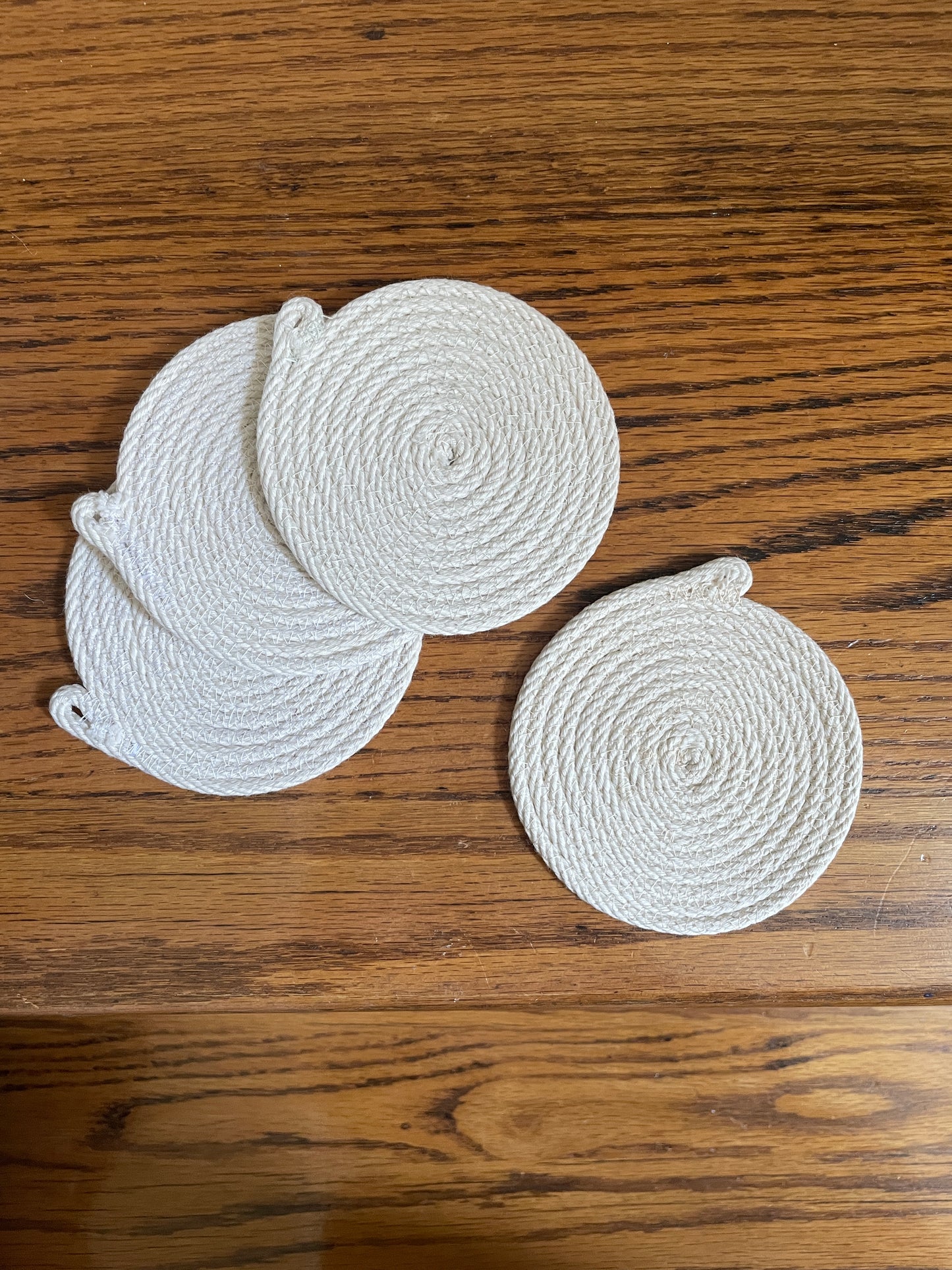 Set of 4 Natural Coasters