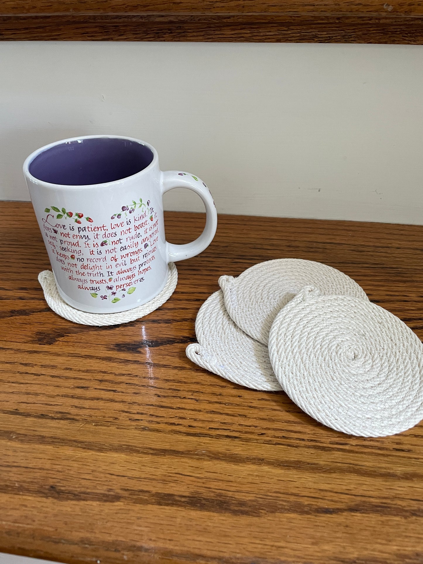 Set of 4 Natural Coasters