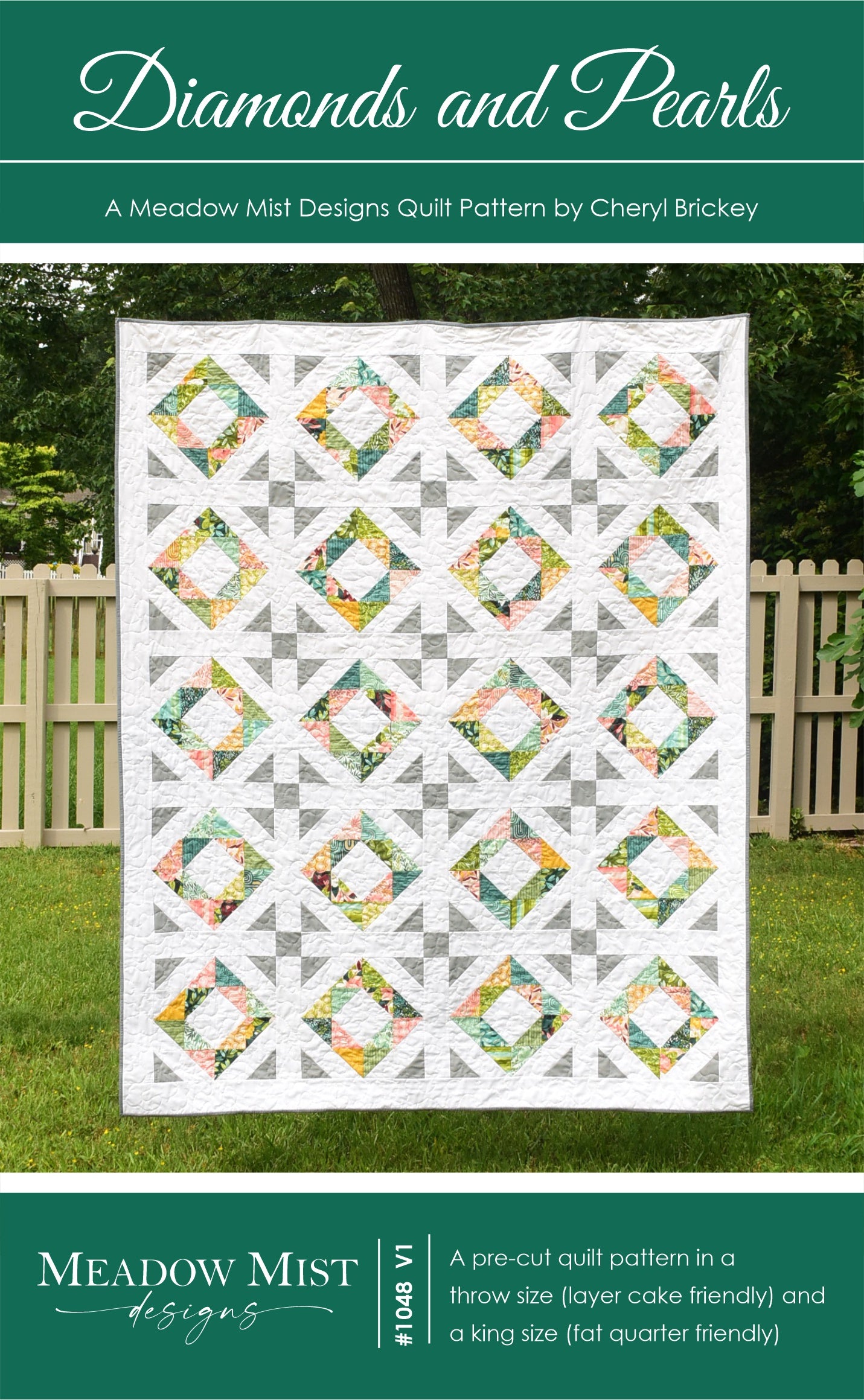 Diamonds and Pearls - Digital Pattern