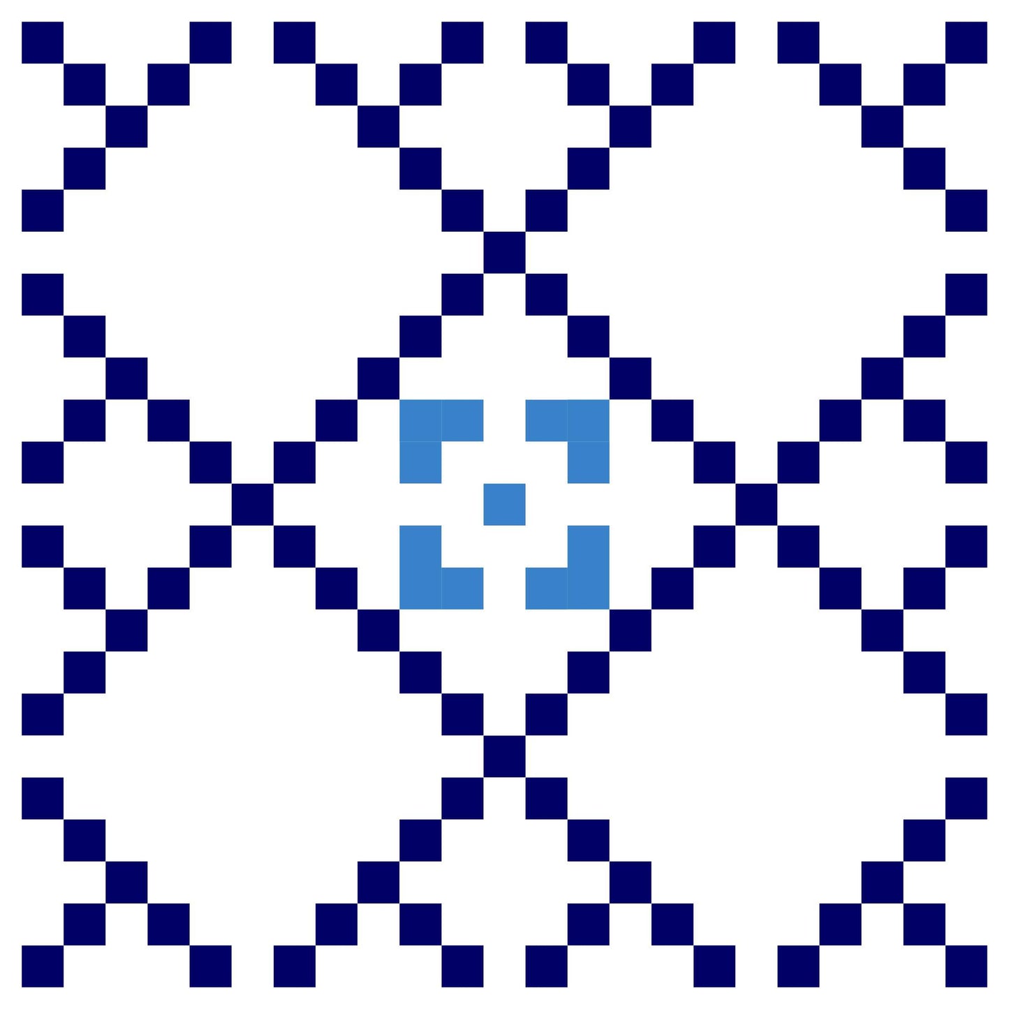 Grande Scrappy Tiles - Printed Pattern