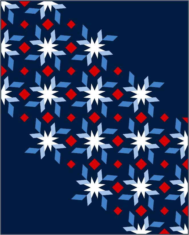 Spinning Stars - Printed Pattern