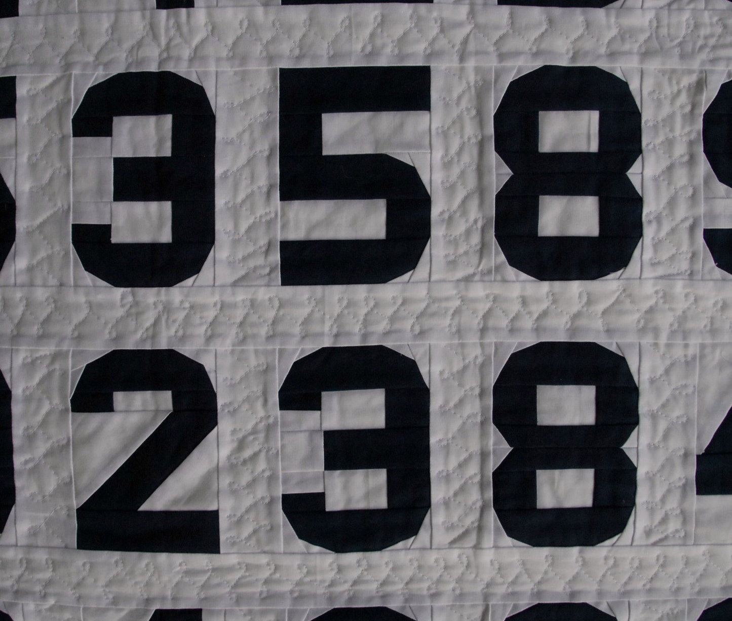 Paper Pieced Numbers and Pi Quilt - Digital Pattern