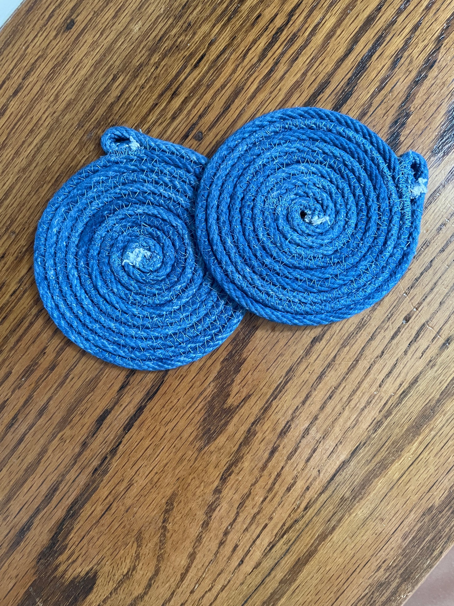 Set of 2 Blue Coasters