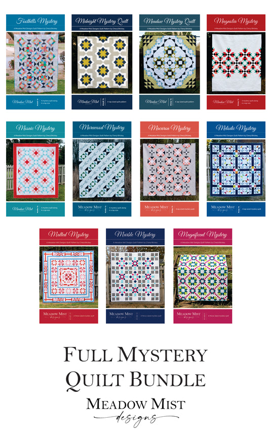 Full Mystery Quilt Bundle - Eleven (11) Digital Patterns