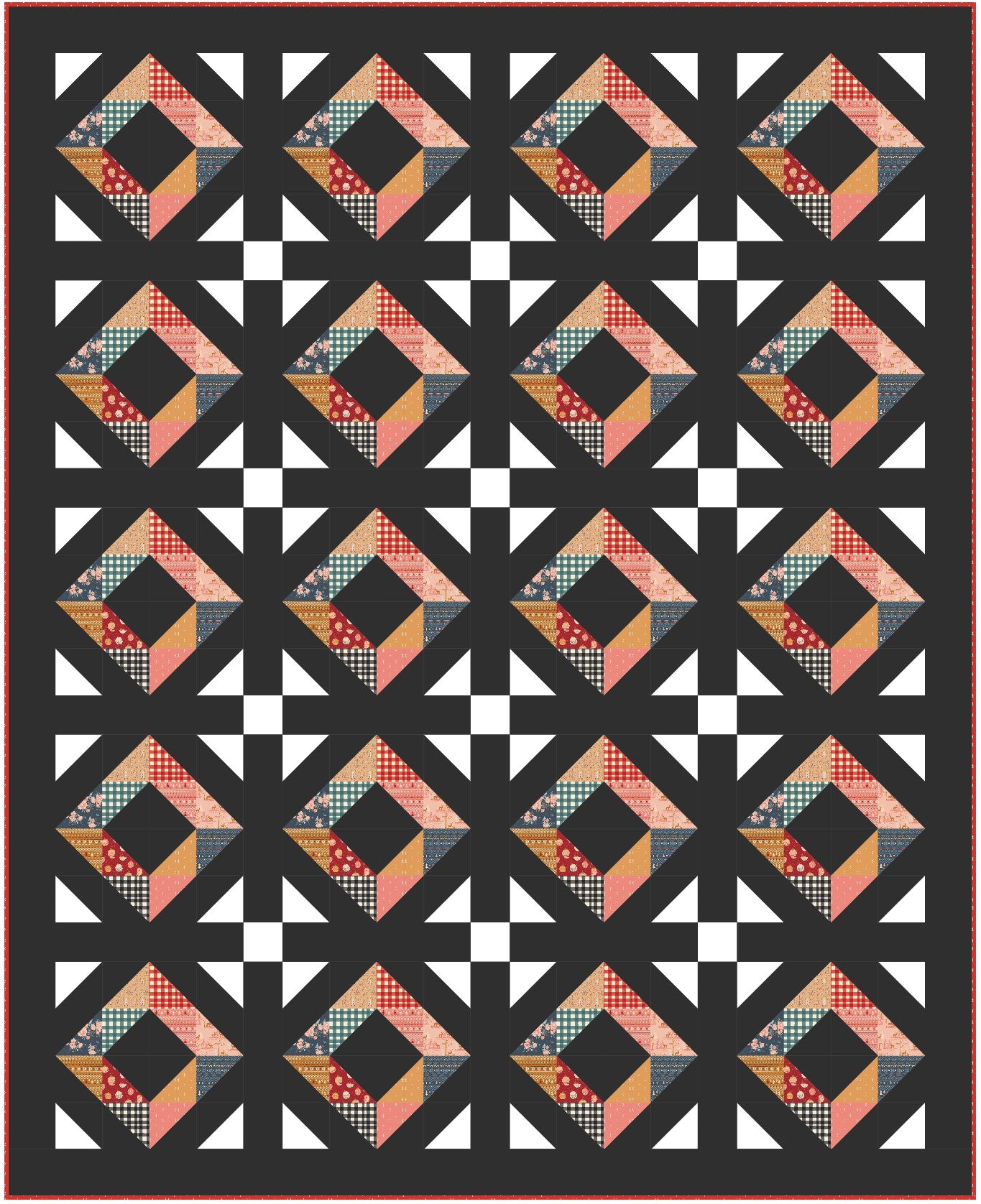 Diamonds and Pearls - Digital Pattern