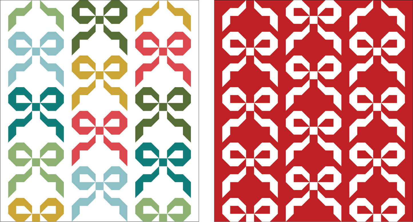 Festive Bows - Printed Pattern