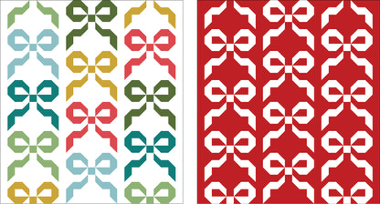 Festive Bows - Printed Pattern