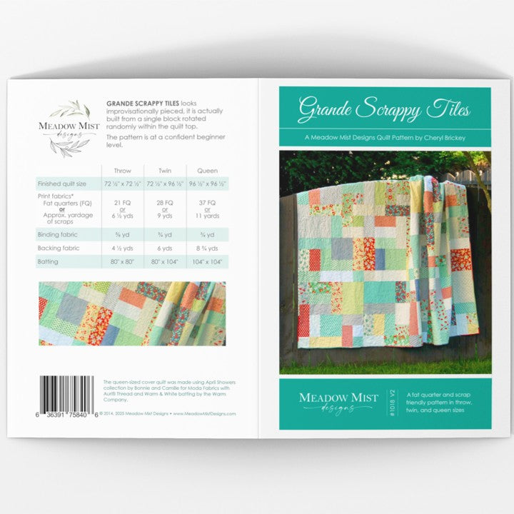 Grande Scrappy Tiles - Printed Pattern