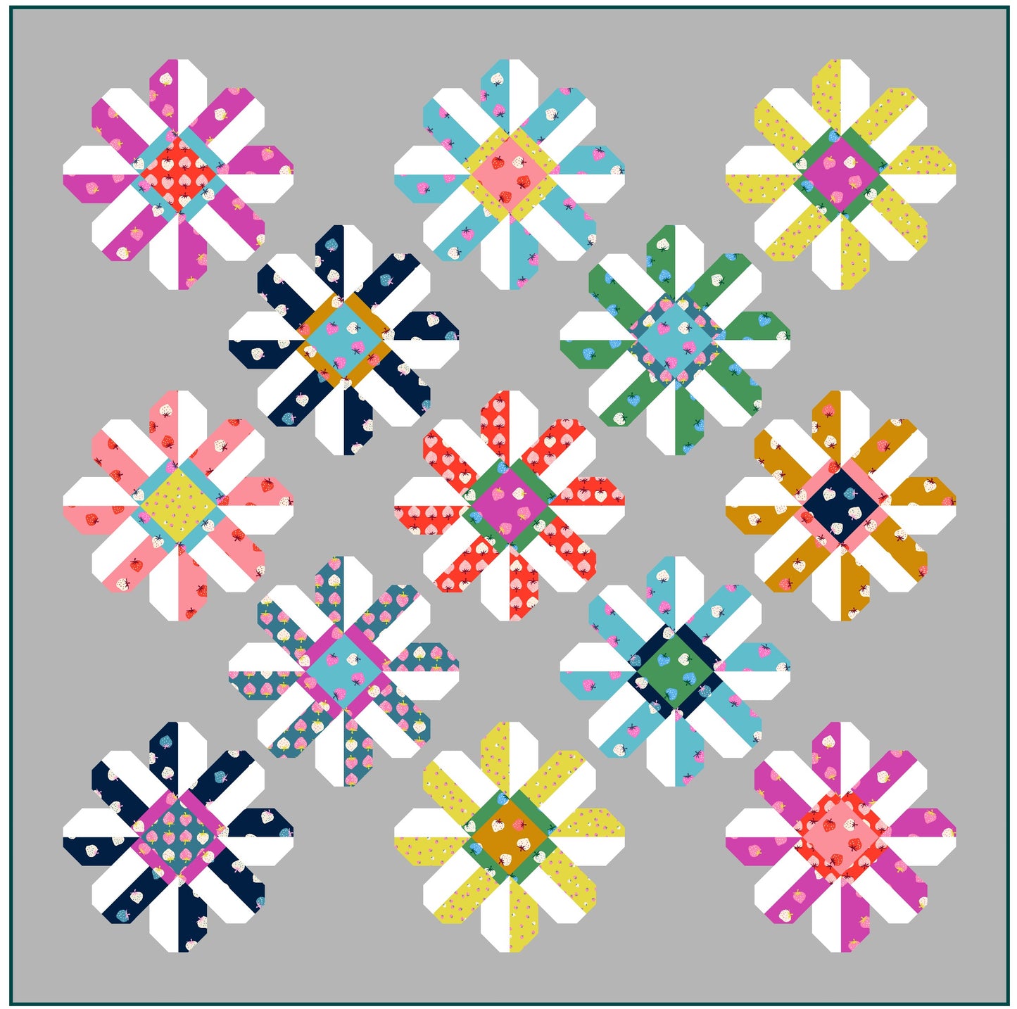 Pavilion Blooms - Digital Pattern