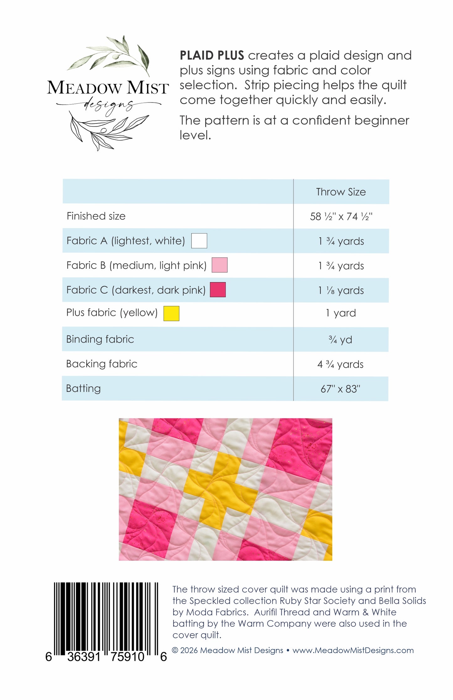 Plaid Plus - Printed Pattern