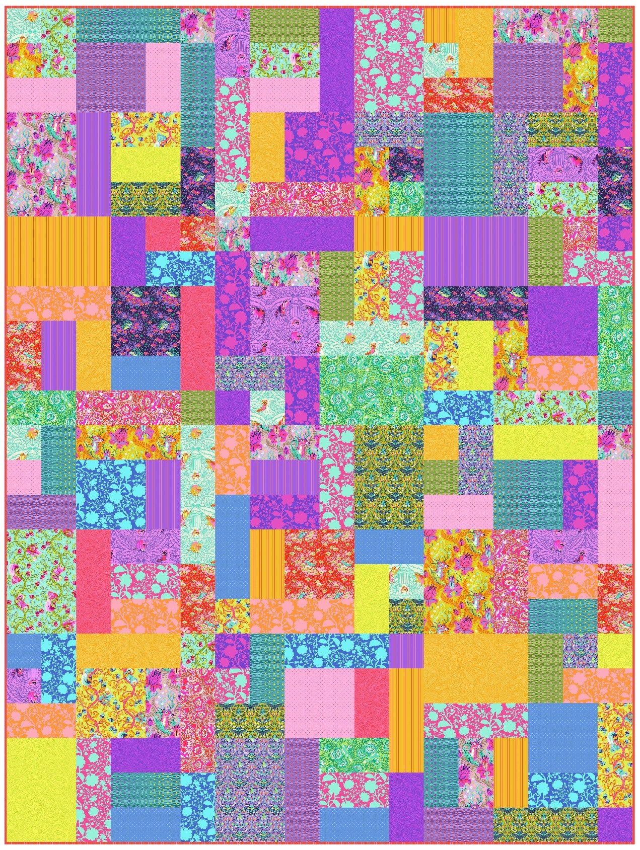 Grande Scrappy Tiles - Digital Pattern