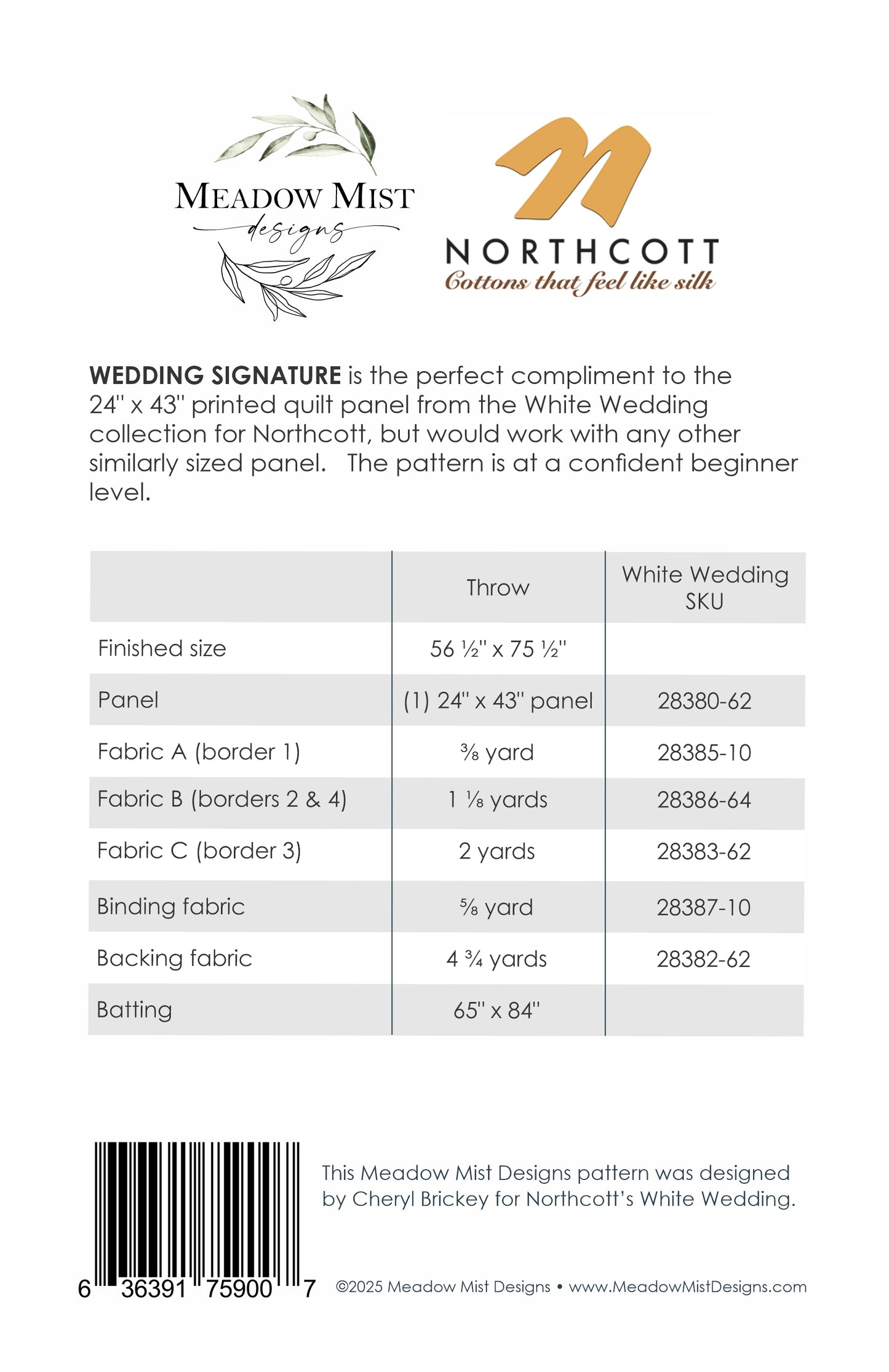 Wedding Signature - Printed Pattern