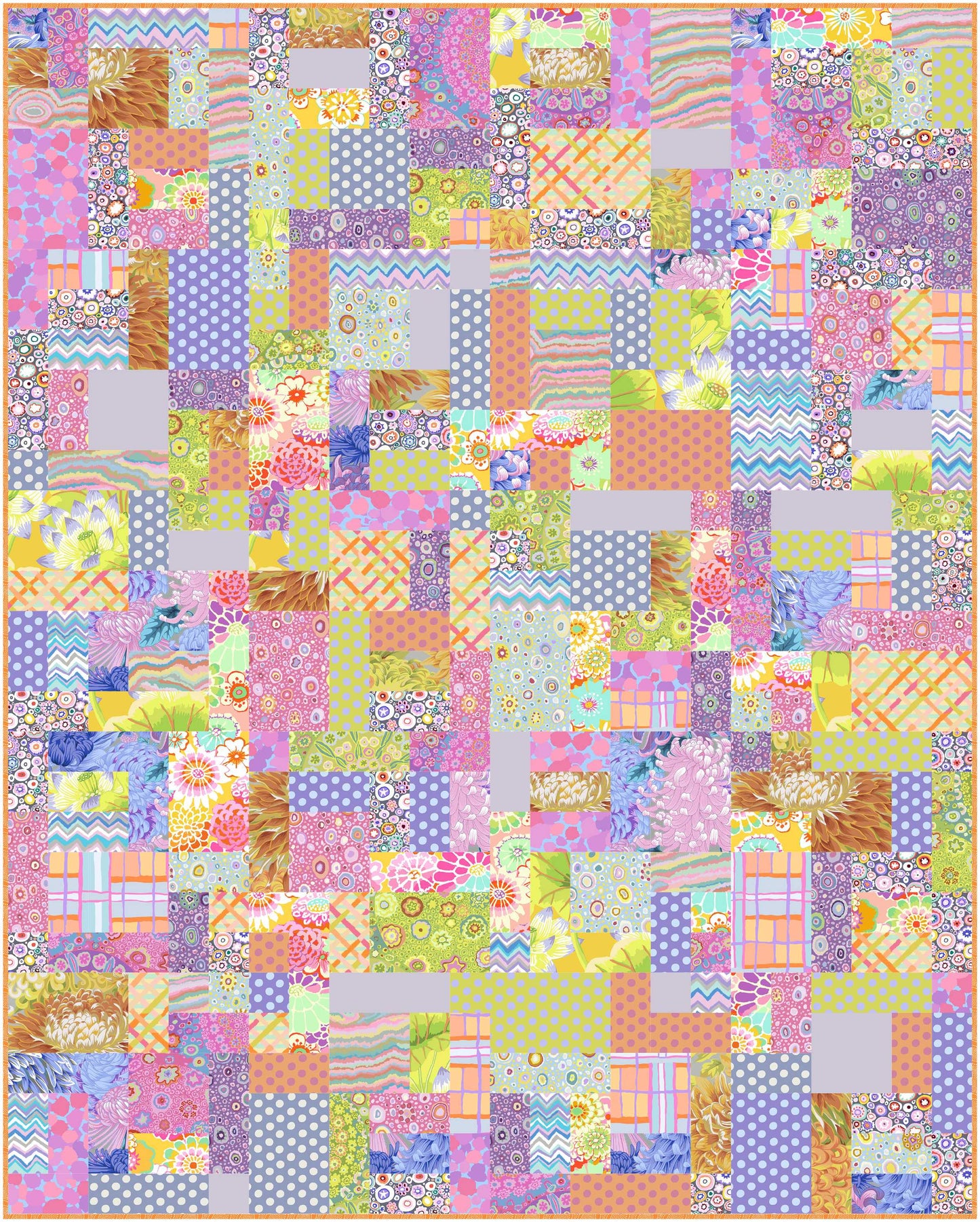 Grande Scrappy Tiles - Printed Pattern