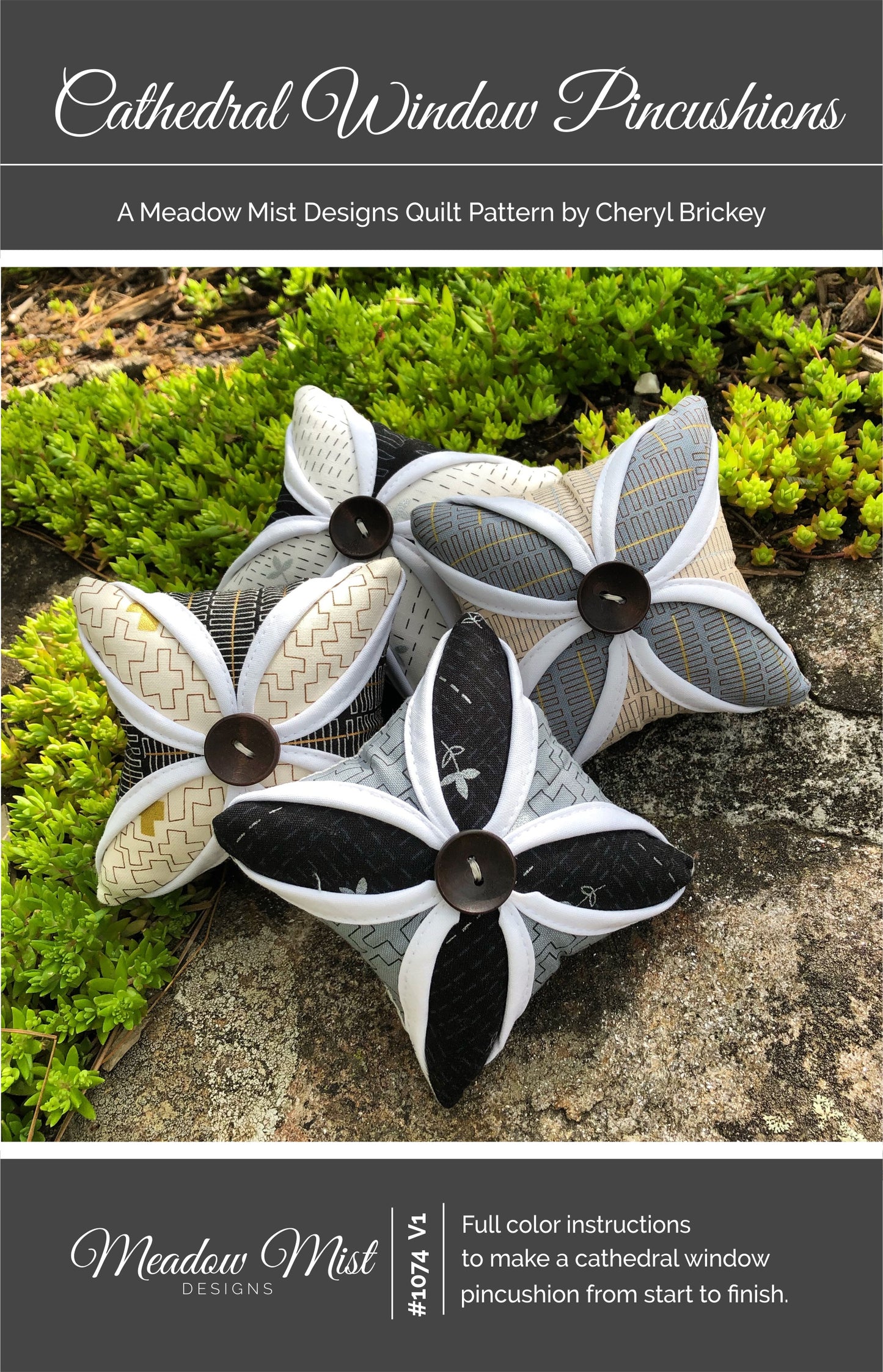 Cathedral Window Pincushions - Digital Pattern