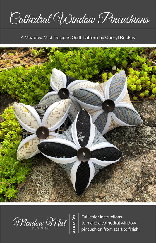 Cathedral Window Pincushions - Digital Pattern