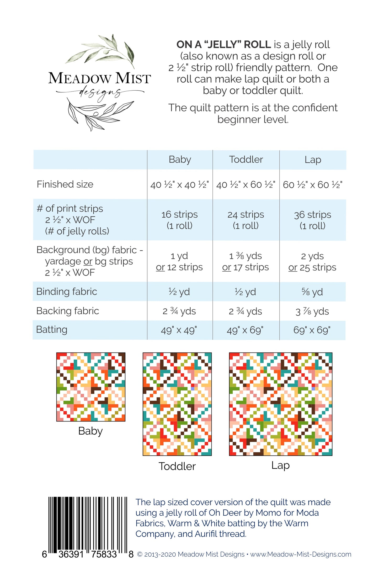 On a "Jelly" Roll - Printed Pattern