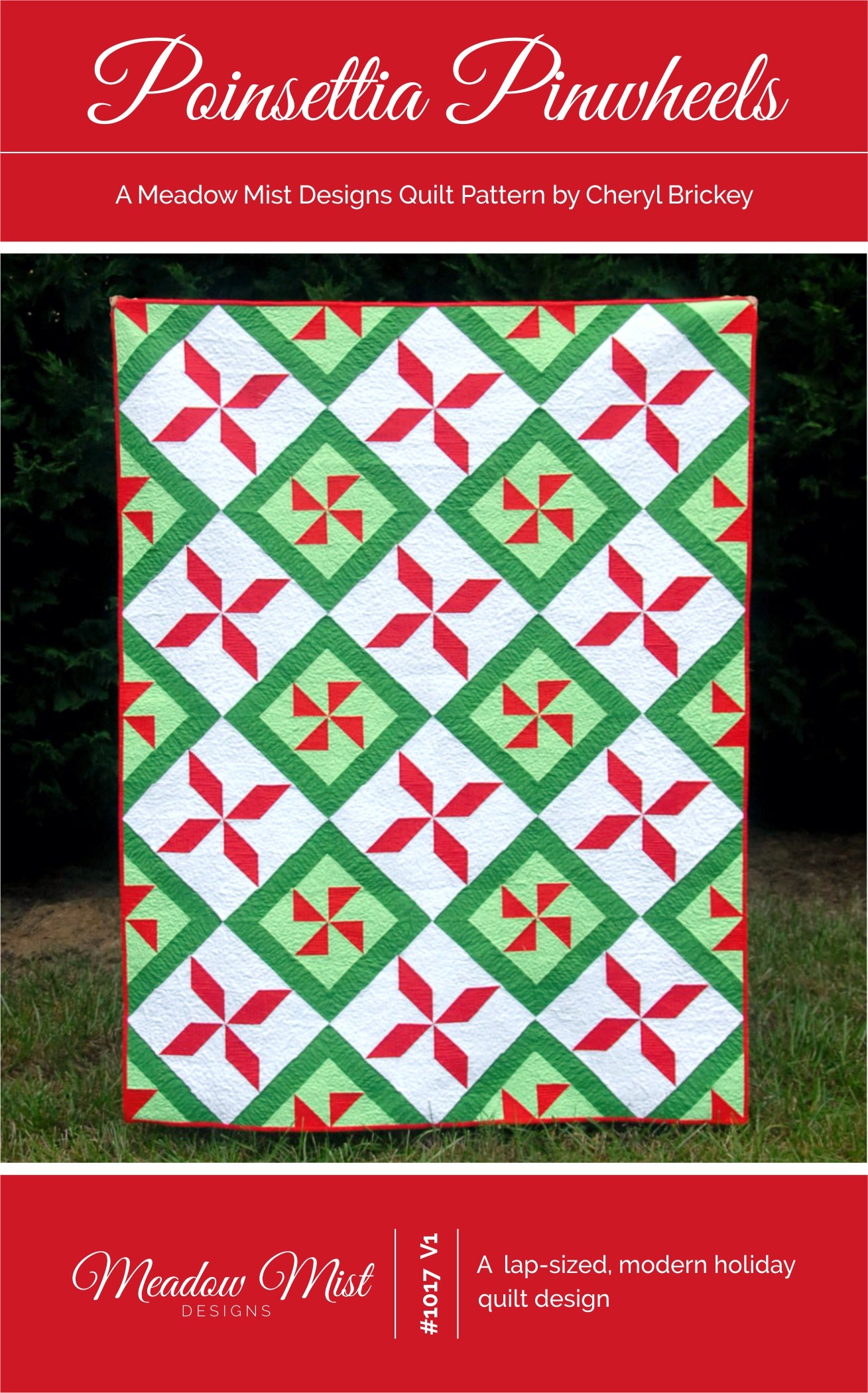 Poinsettia Pinwheels - Digital Pattern