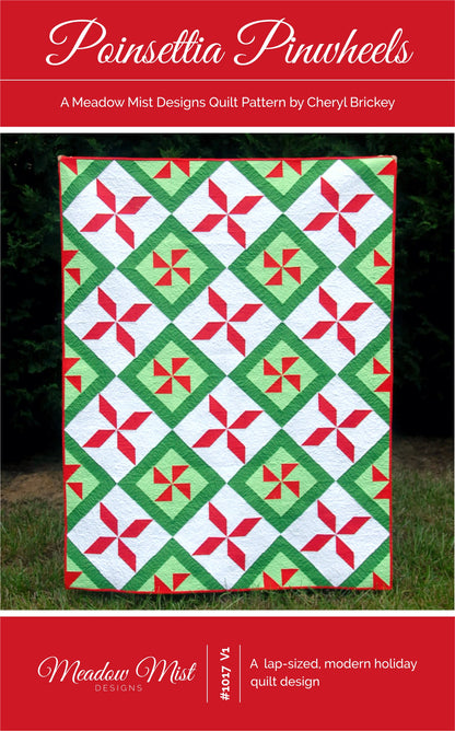 Poinsettia Pinwheels - Digital Pattern