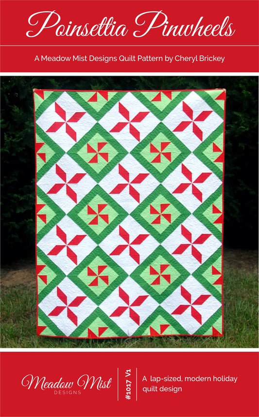 Poinsettia Pinwheels - Digital Pattern