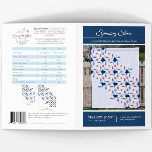 Spinning Stars - Printed Pattern